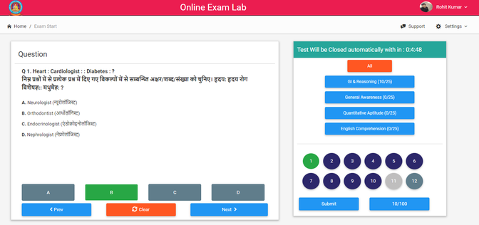 Online Exam Provides